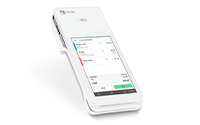 Clover handheld device used at the counter